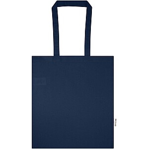 Peru Blend 180 g/m2 GRS recycled cotton tote bag 7L, navy