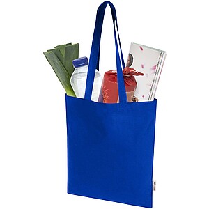 Peru Blend 180 g/m2 GRS recycled cotton tote bag 7L, royal blue