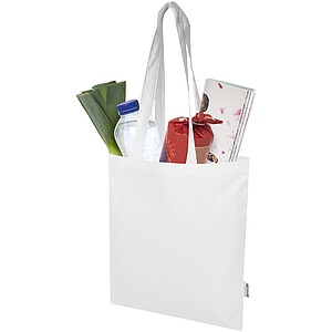 Peru Blend 180 g/m2 GRS recycled cotton tote bag 7L, white