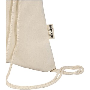 Peru Blend 180 g/m2 GRS recycled drawstring bag 5L, natural