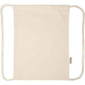 Peru Blend 180 g/m2 GRS recycled drawstring bag 5L, natural