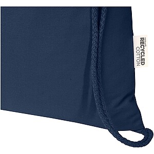 Peru Blend 180 g/m2 GRS recycled drawstring bag 5L, navy