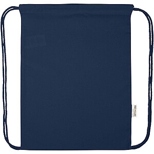 Peru Blend 180 g/m2 GRS recycled drawstring bag 5L, navy