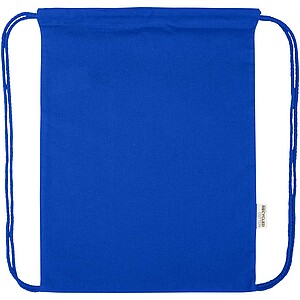 Peru Blend 180 g/m2 GRS recycled drawstring bag 5L, royal blue