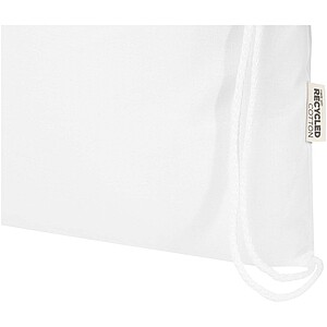Peru Blend 180 g/m2 GRS recycled drawstring bag 5L, white