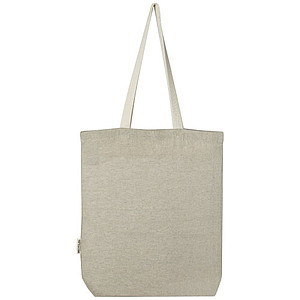 Pheebs 150 g/m2 recycled cotton tote bag with front pocket 9L