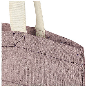 Pheebs 150 g/m2 recycled cotton tote bag with front pocket 9L