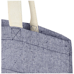 Pheebs 150 g/m2 recycled cotton tote bag with front pocket 9L