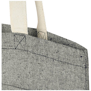Pheebs 150 g/m2 recycled cotton tote bag with front pocket 9L