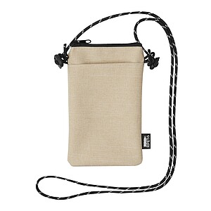 Phone crossbody bag, beige
