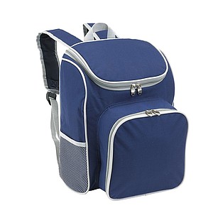 Picnic backpack for 2 people,colour blue, grey