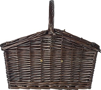 Picnic basket for 2 persons, brown
