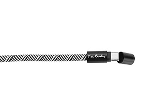 PIERRE CARDIN AUDREY Crossbody phone holder lanyard, black/white