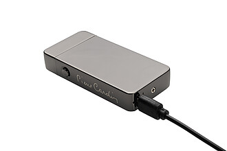 PIERRE CARDIN ELECTRIC Re-chargable electric lighter, gunmetal