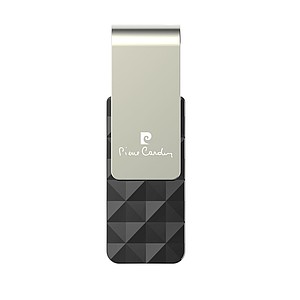 PIERRE CARDIN ETOILE An elegant swivel USB flash drive, black