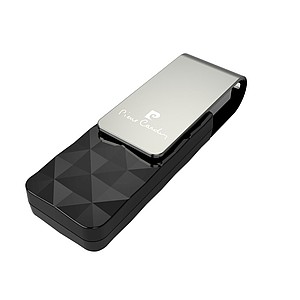 PIERRE CARDIN ETOILE An elegant swivel USB flash drive, black