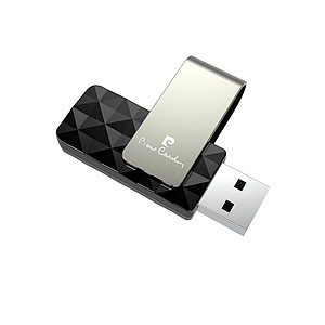 PIERRE CARDIN ETOILE An elegant swivel USB flash drive, black