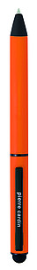 PIERRE CARDIN REPORTER SET Set of notebook A5 and Celebration ballpoint pen, orange