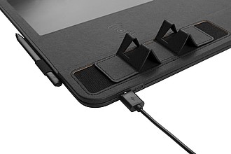 PIERRE CARDIN TAPIS Elegant multifunctional Pierre Cardin office mouse pad, black