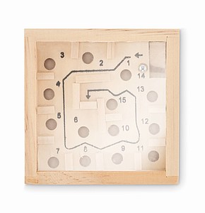 Pine wooden labyrinth game