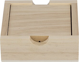 Pine wooden mini Sudoku set Kenza, brown