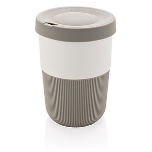 PLA cup coffee to go 380ml,grey