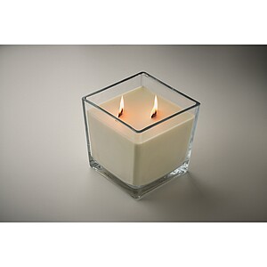 Plant based wax candle 1300 gr, transparent