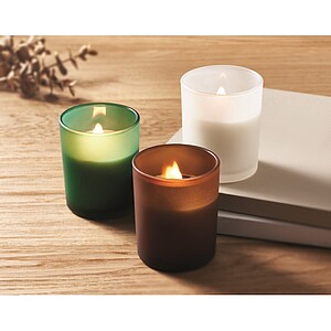 Plant based wax candle 80 gr, brown