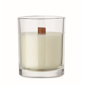 Plant based wax candle 80 gr, transparent
