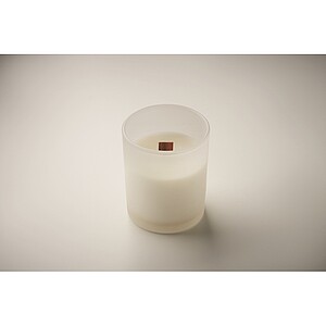 Plant based wax candle 80 gr, white