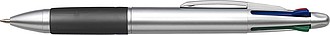Plastic ballpen with 4 coloured inksBlack