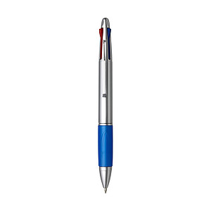 Plastic ballpen with 4 coloured inksBlue