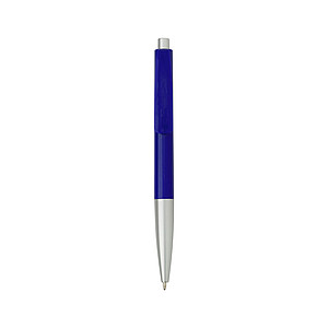Plastic ballpen with blue ink. Blue