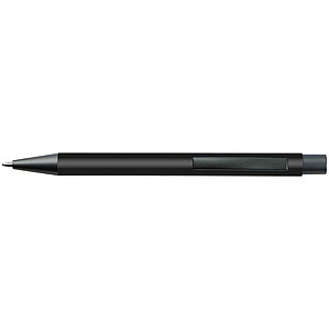 Plastic ballpoint pen with metal clip