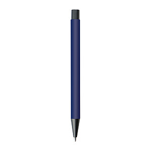 Plastic ballpoint pen with metal clip