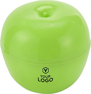 Plastic box for an apple.Pale green