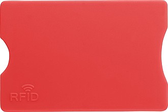 Plastic card holder with RFID protection