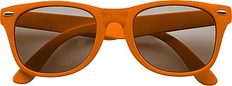 Plastic classic fashion sunglasses with UV-400 protection.