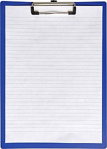Plastic clipboard