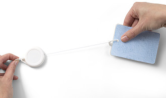 Plastic ID pass holder White