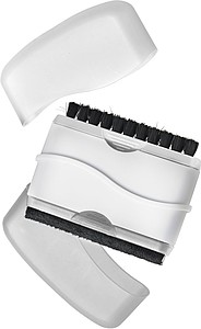 Plastic LCD cleaner and brush White