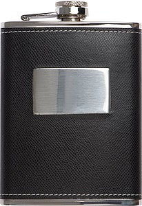 Playset with hip flask, chess and card game