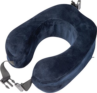 Plush neck pillow with closure band