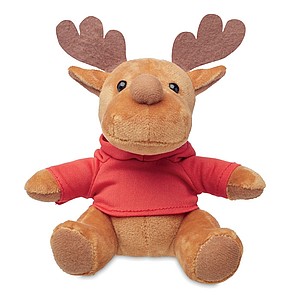 Plush reindeer with hoodie