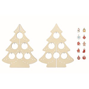 Plywood silhouette Christmas tree