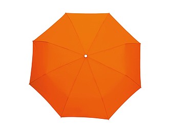 Pocket umbrella with a carrying loop integrated in the handle,colour orange