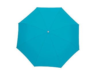 Pocket umbrella with a carrying loop integrated in the handle,colour turquoise