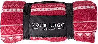 Polar fleece blanket (180 gm/2), made of 100% polyester.