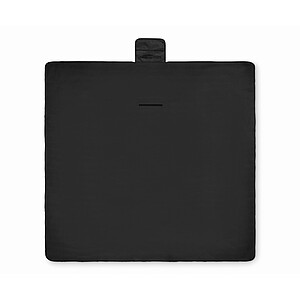 Polar fleece picnic blanket, black