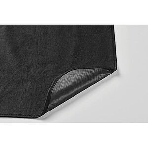 Polar fleece picnic blanket, black